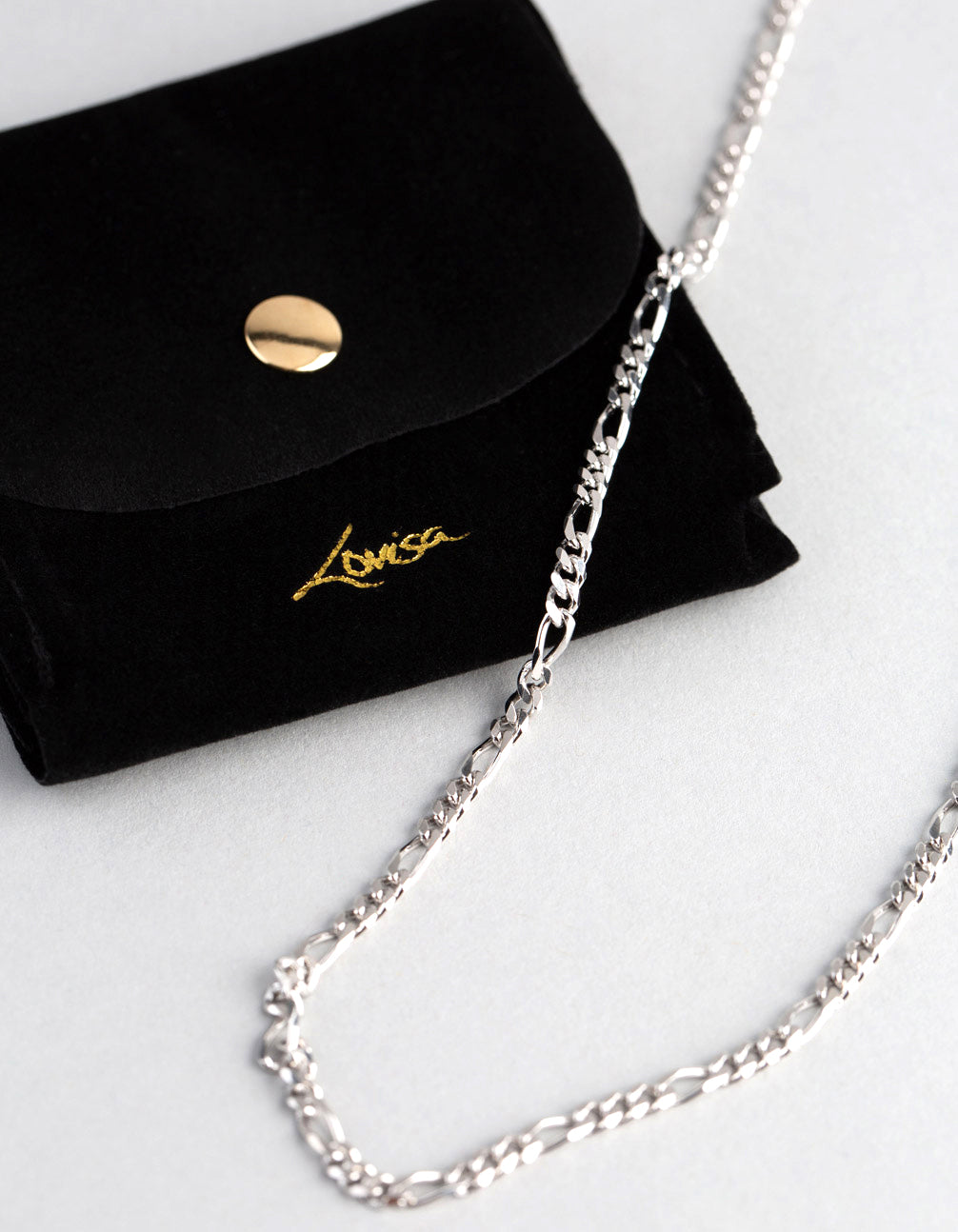 Sterling Silver Figaro Chain Necklace