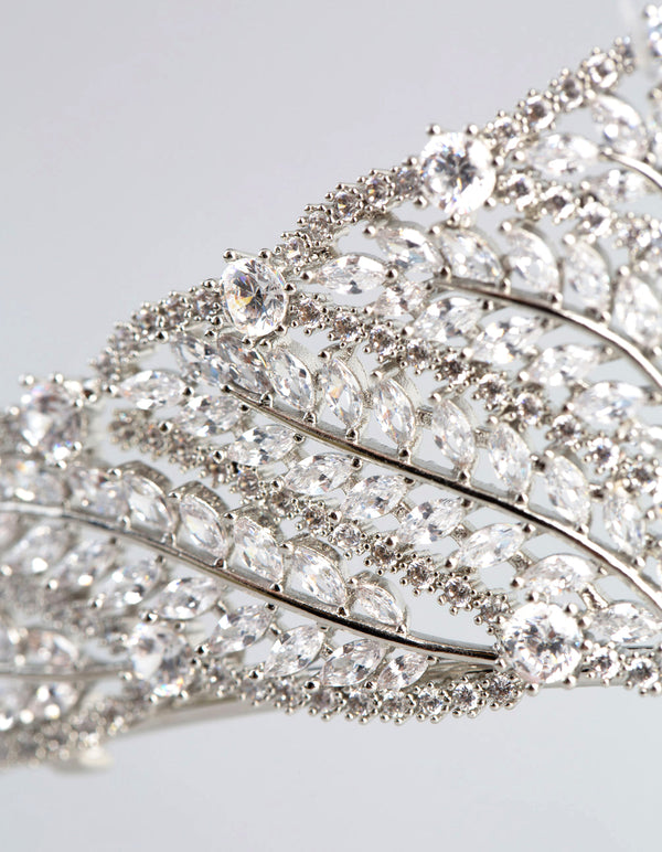 Silver Cubic Zirconia Royal Tiara