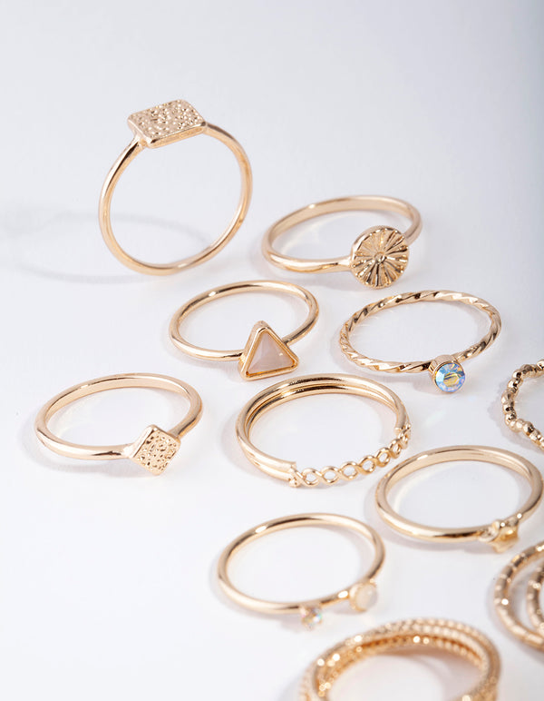 Gold Diamond Cut Ring 26-Pack