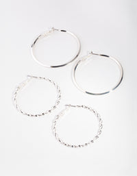 Silver Ultimate Pack Hoop Earring - link has visual effect only