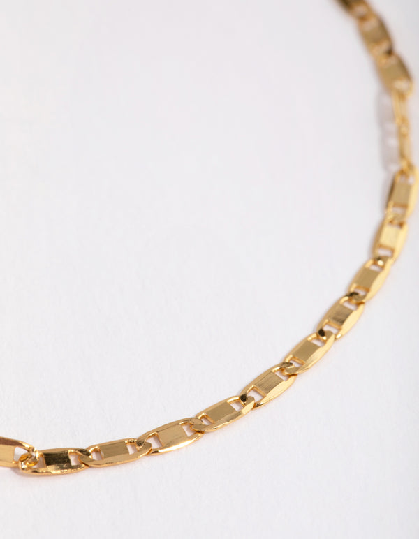 Gold Plated Sterling Silver Mariner Bracelet