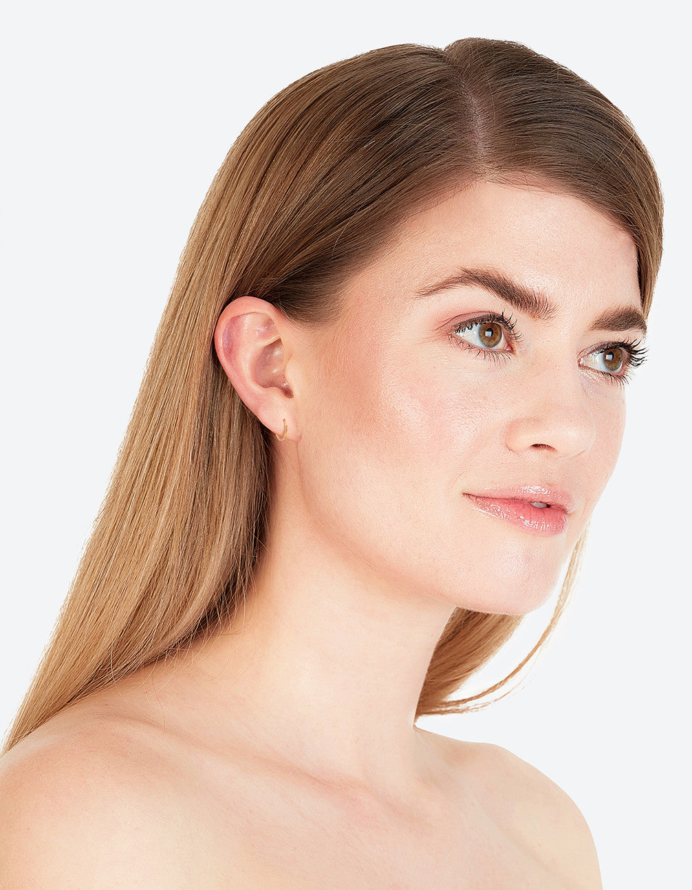 24 Carat Gold Plated Surgical Steel 8mm Sleeper Earrings