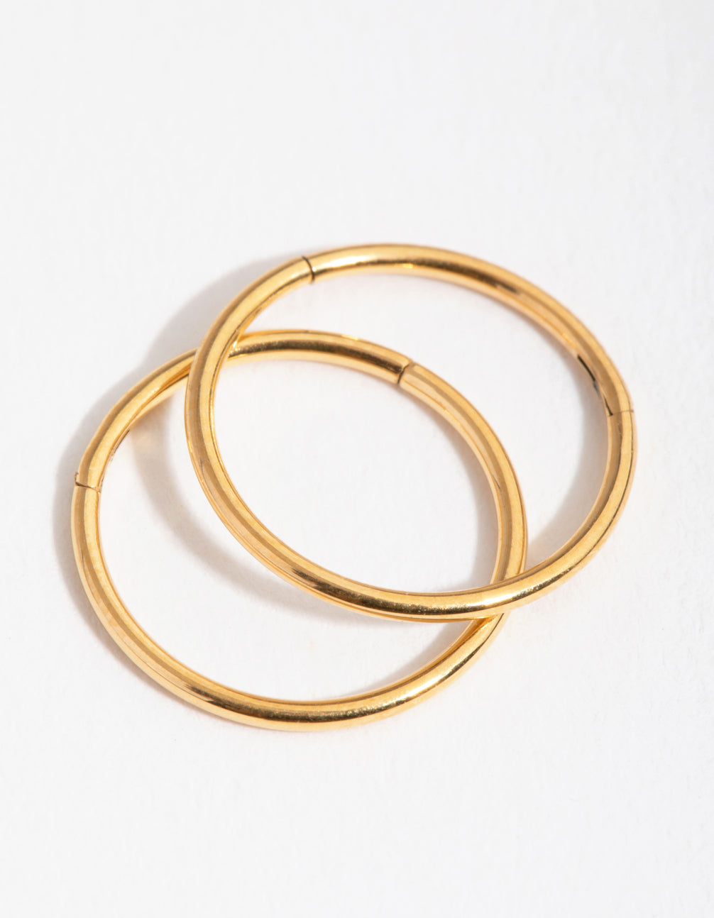 24 Carat Gold Plated Surgical Steel Fine 10mm Sleeper Earrings