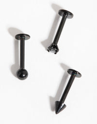 Matte Diamante Spiked Flat Back 3-Pack - link has visual effect only