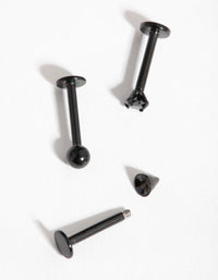 Matte Diamante Spiked Flat Back 3-Pack - link has visual effect only