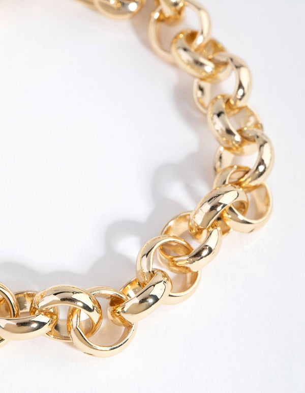 Gold Rolo Chain Bracelet