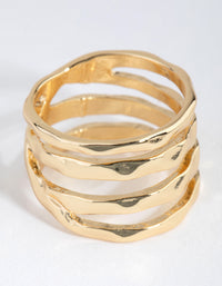 Gold Plated Molten Ring - link has visual effect only
