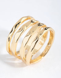 Gold Plated Molten Ring - link has visual effect only
