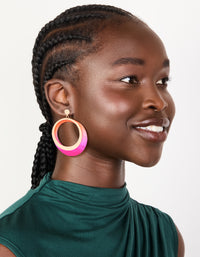Gold Two Toned Drop Earrings - link has visual effect only