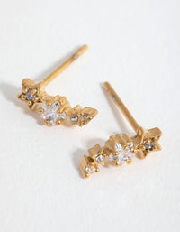 Surgical Steel Gold Shooting Star Stud Earring - link has visual effect only