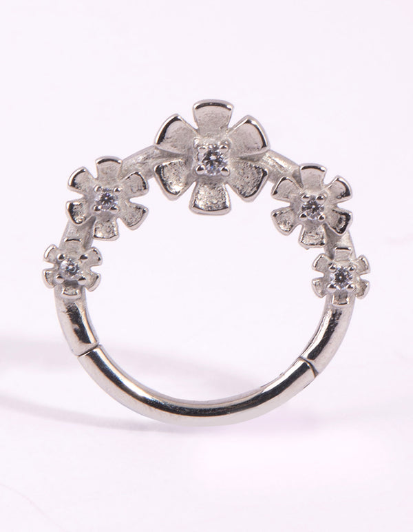 Surgical Steel Flower Clicker