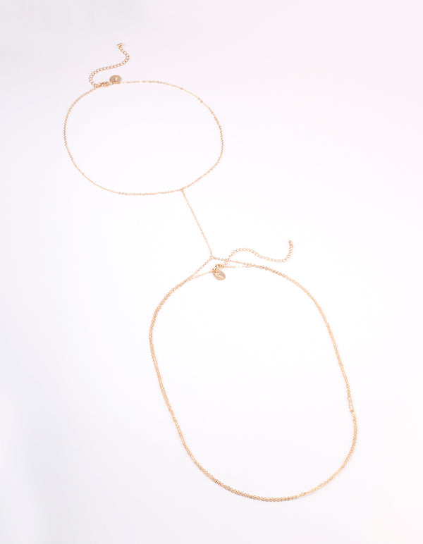 Gold Fine Body Chain