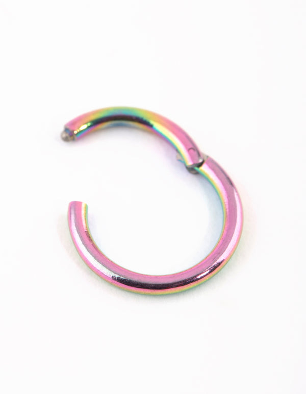 Mixed Surgical Steel Rainbow Clicker