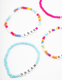 Kids Happy Bracelet 5-Pack - link has visual effect only