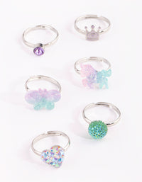 Kids Butterfly Ombre Ring Pack - link has visual effect only
