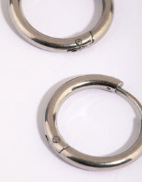Surgical Steel Huggie Hoop Earrings - link has visual effect only