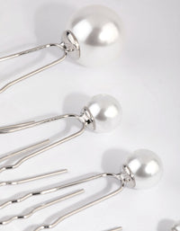 Silver Pearl Hair Pin Pack - link has visual effect only