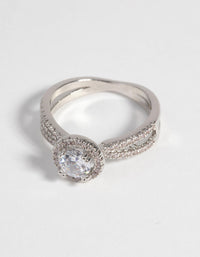 Silver Cubic Zirconia Ring - link has visual effect only