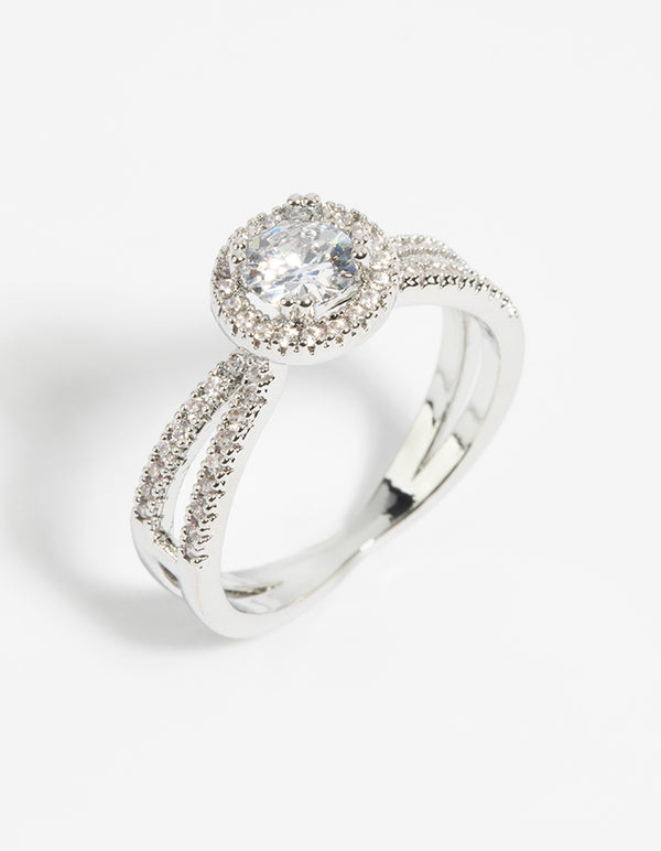 Silver Cubic Zirconia Ring