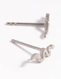 Surgical Steel Snake Stud Earrings - link has visual effect only