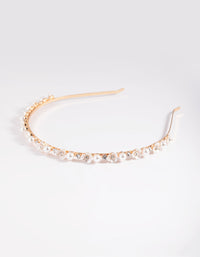 Pearl & Flower Headband - link has visual effect only