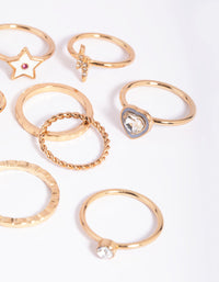 Gold Rainbow Star Ring Pack - link has visual effect only