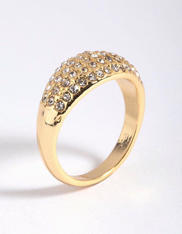 Gold Diamante Ring