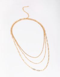 Gold Plated Chain Necklace - link has visual effect only
