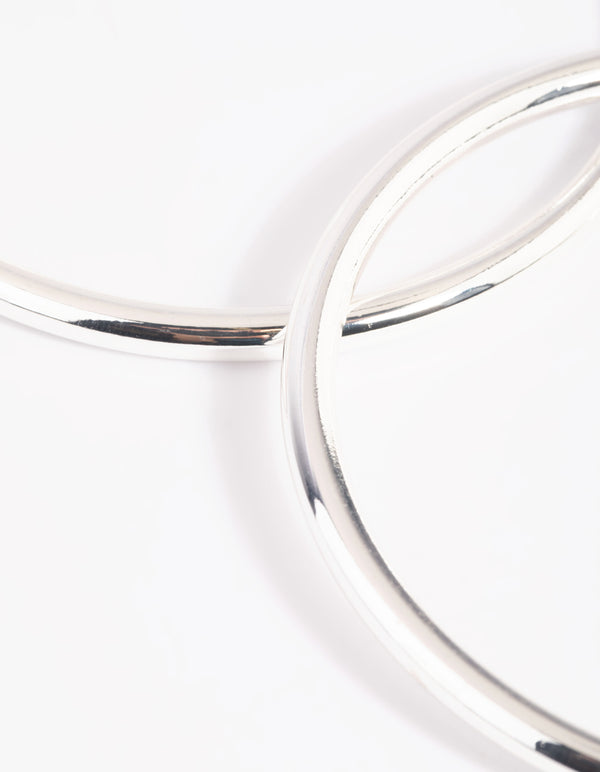 Silver Plated Bangle Set