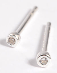 Sterling Silver Micro Stud Earrings - link has visual effect only