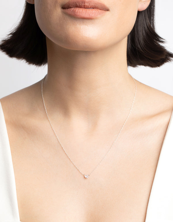 Sterling Silver Cubic Zirconia Necklace