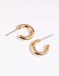 Gold Mini Huggie Hoop Earrings - link has visual effect only