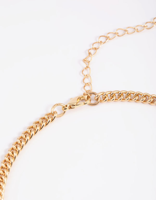 Green Stone & Pearl Collar Necklace