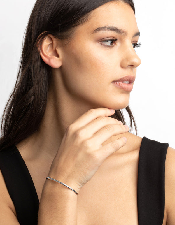 Silver Toggle Cuff Bracelet