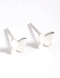 Sterling Silver Butterfly Stud Earrings - link has visual effect only