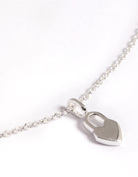 Sterling Silver Heart Locket Necklace - link has visual effect only