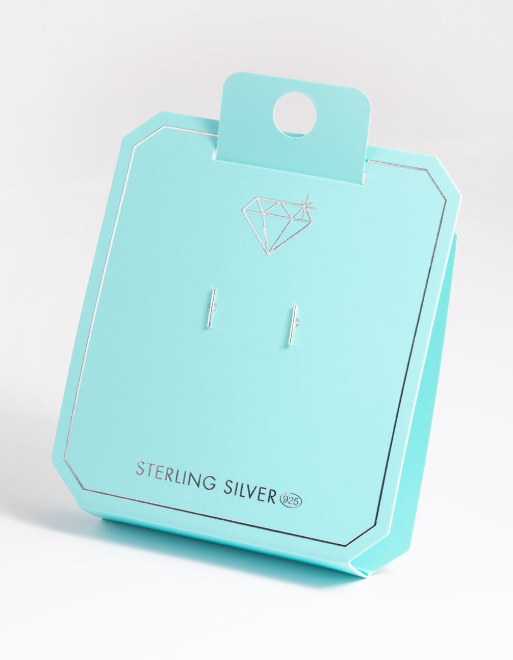 Sterling Silver Bar Stud Earrings