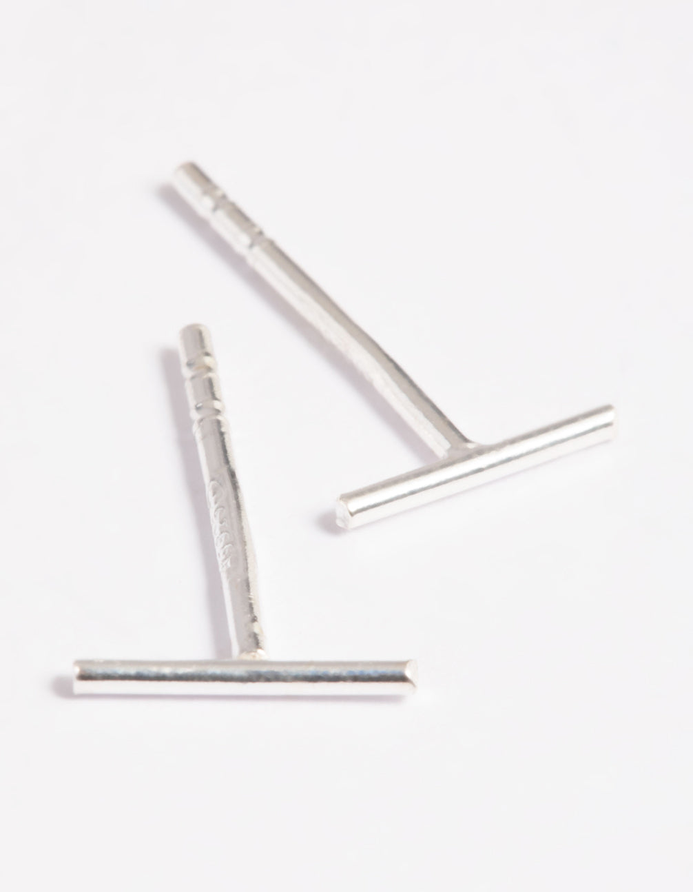Sterling Silver Bar Stud Earrings