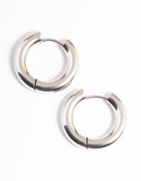 Surgical Steel Thick 20mm Hoop Earrings - link has visual effect only