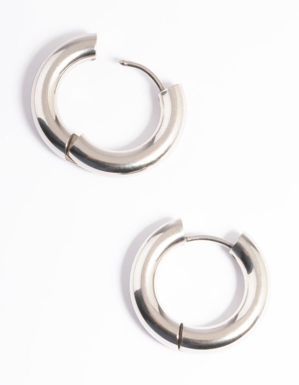 Surgical Steel Thick 20mm Hoop Earrings
