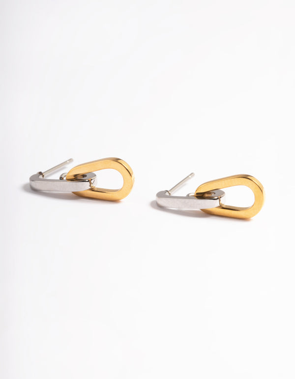 Surgical Steel Chain Link Drop Earrings