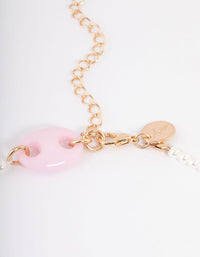 Mixed Pearl Short Necklace - link has visual effect only