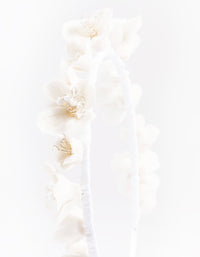 White Flower Headband - link has visual effect only
