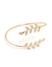 Gold Leaf Wrap Cuff Bangle - link has visual effect only