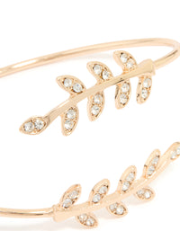 Gold Leaf Wrap Cuff Bangle - link has visual effect only
