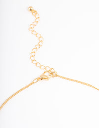 Gold Plated Cancer Necklace with Cubic Zirconia Pendant - link has visual effect only