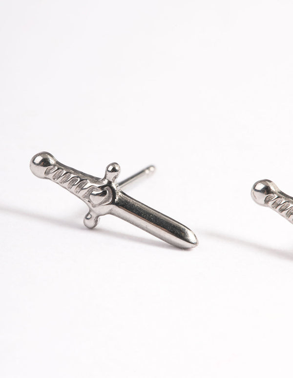 Surgical Steel Dagger Stud Earrings