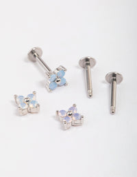 Surgical Steel Flower Flat Back Pack - link has visual effect only