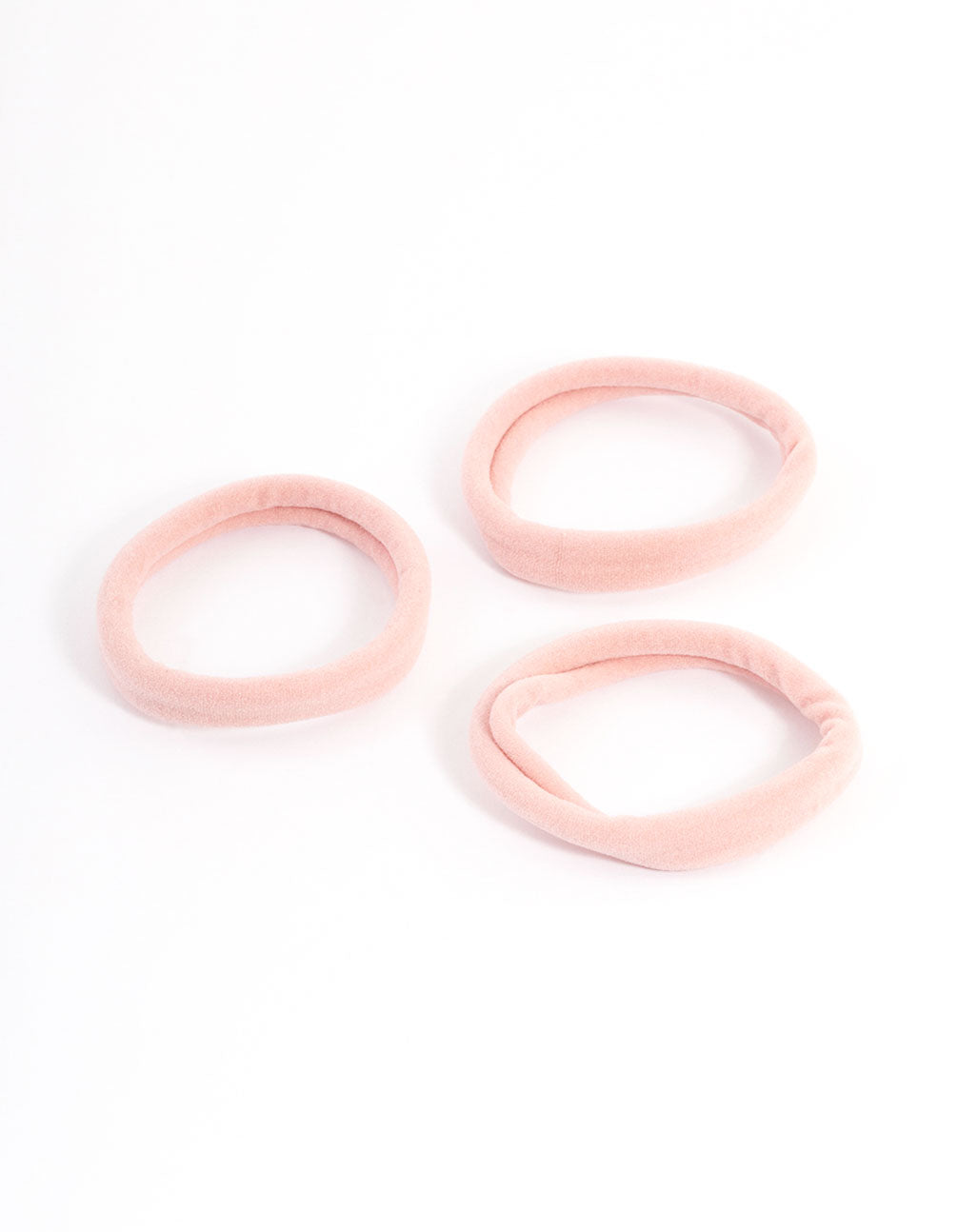 Blush Fabric Hair Tie Pack