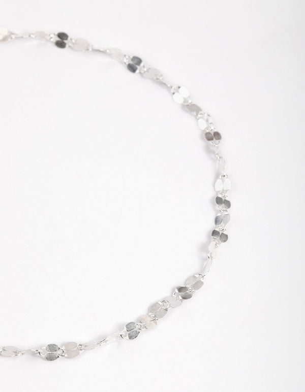 Sterling Silver Mirror Link Bracelet